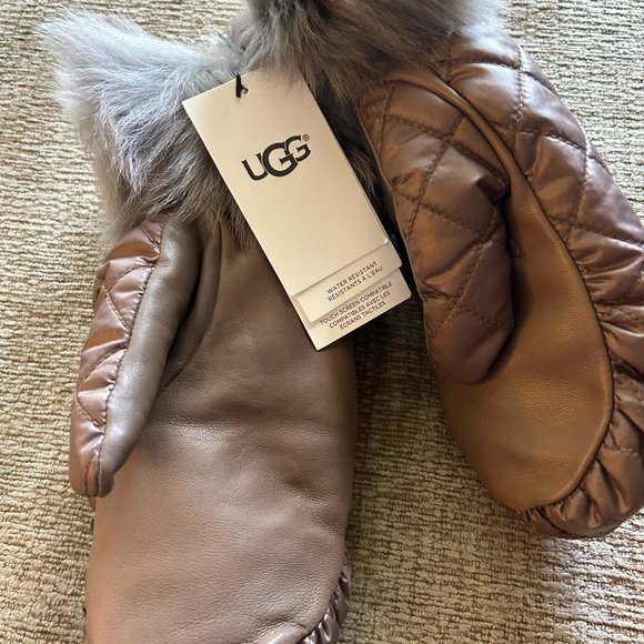 UGG mitts new with tags never used leather size l/xl - Picture 11 of 12